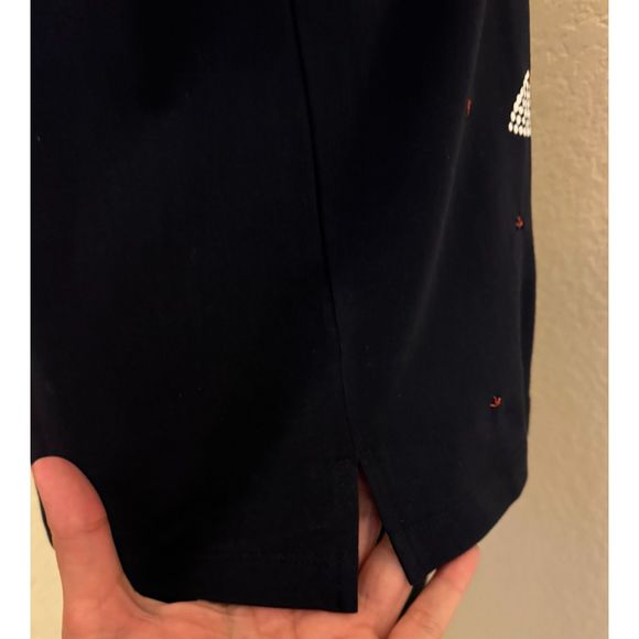 Chico's Palm Print Tee - Sz 1 (Medium) - Picture 6 of 10